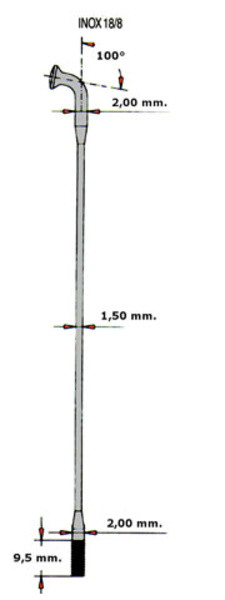 RAGGI SAPIM LASER TESTA DRITTA NERO - 249