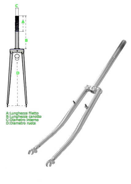 FORCELLA OLANDA - 26' - V-BRAKE