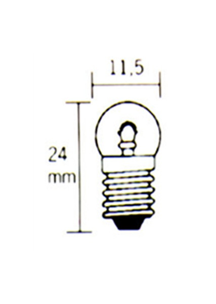 LAMPADINA POSTERIORE 6 VOLT