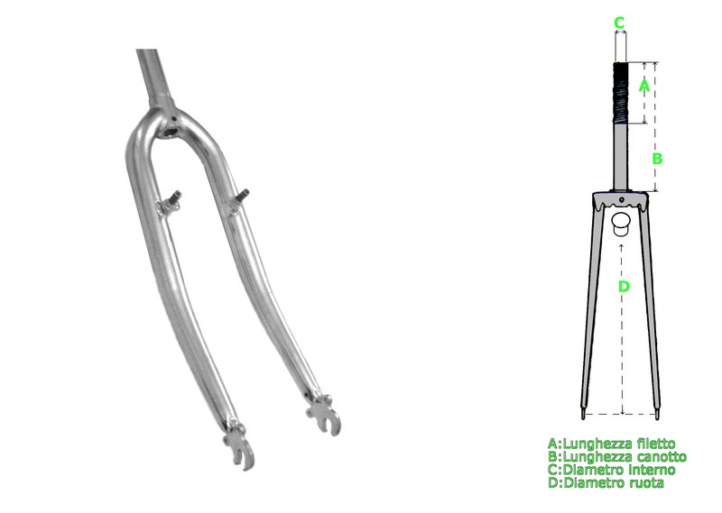 FORCELLA MTB - 26' - CANOTTO 22 mm.