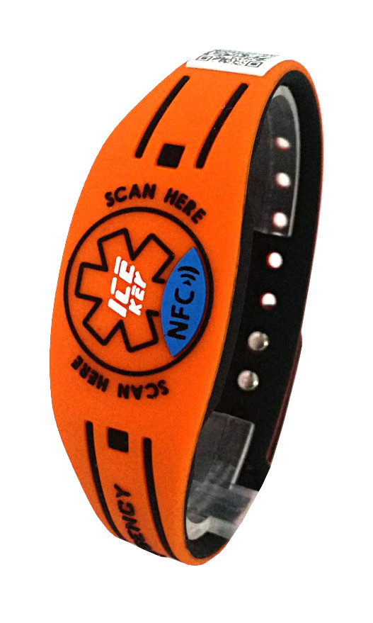 ICE KEY RUBBER - bracciale arancione