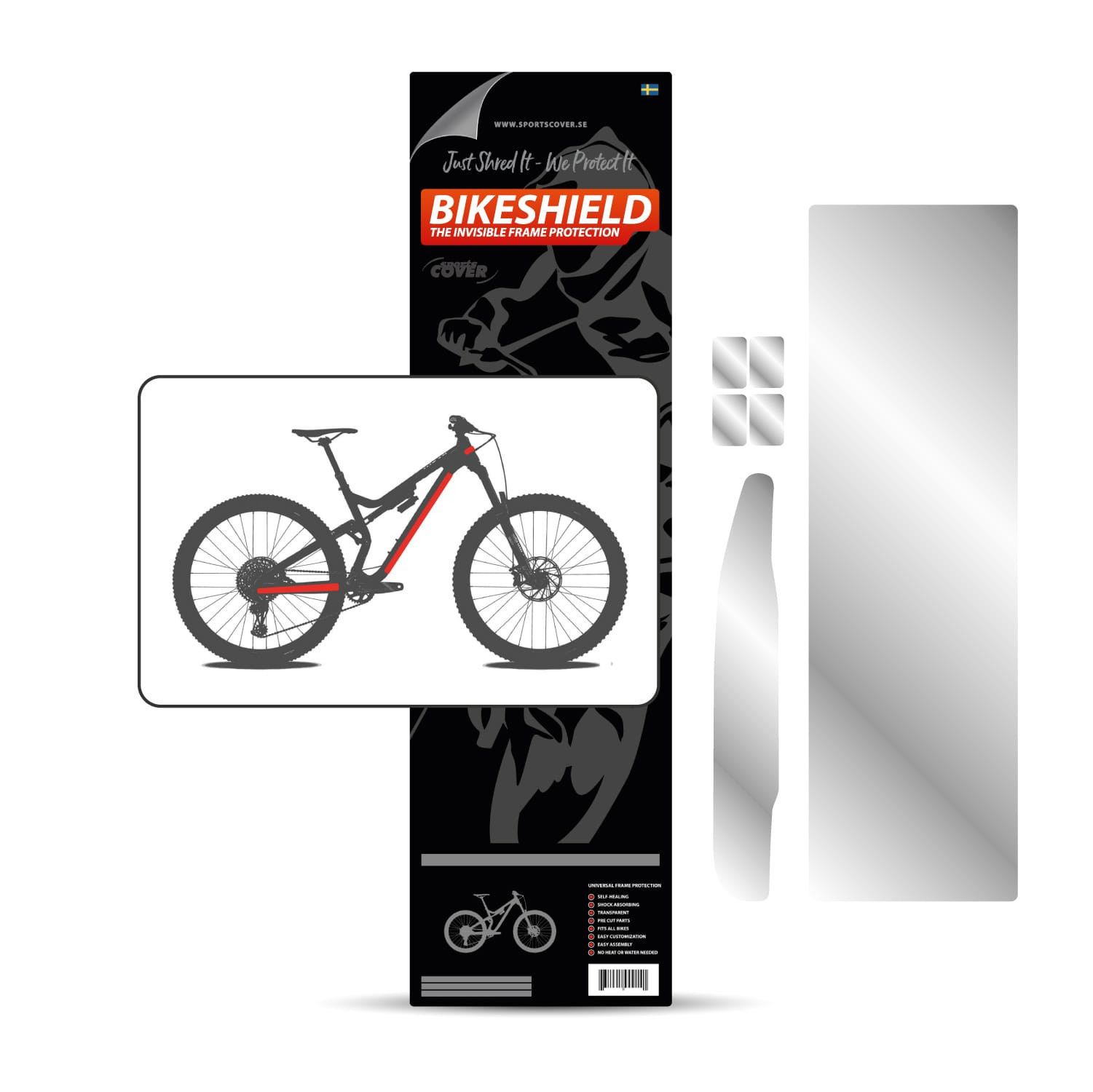 PROTEZIONE ADESIVA BIKE SHIELD - HALFPACK - Versione lucida