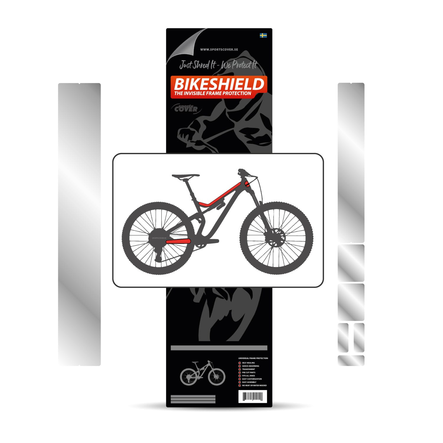 PROTEZIONE ADESIVA BIKE SHIELD - TUBE SHIELD PREMIUM LIGHT - Finitura lucida