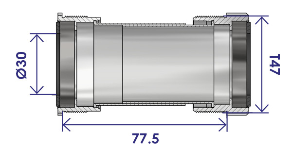 MOVIMENTO CENTRALE PER CERVELO T47 A