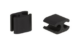 CLIP FERMAGUAINE - Per guaine da 4.0 + 4.0 mm. - Conf. 10 pcs.
