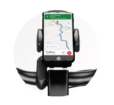 SUPPORTO SMARTPHONE VERSIONE CON FISSAGGIO AL MANUBRIO