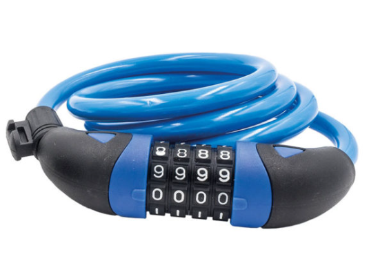 LUCCHETTO A SPIRALE CON FUNE D'ACCIAIO