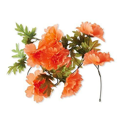 GHIRLANDA FIORI DI PEONIE TANGERINE