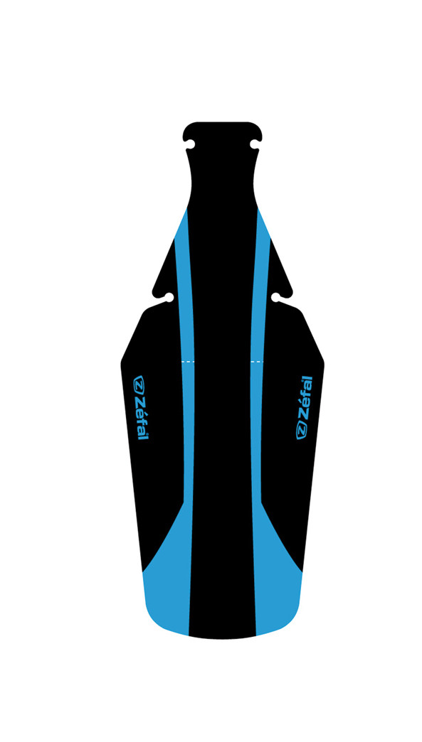 PARAFANGO PER BICI DA CORSA A MONTAGGIO RAPIDO - Misure: 354 x 140 x 0,7 mm. - Nero-blu
