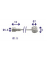 CAVO FRENO DOPPIA TESTA INOX - TIPO A - 3000 MM.